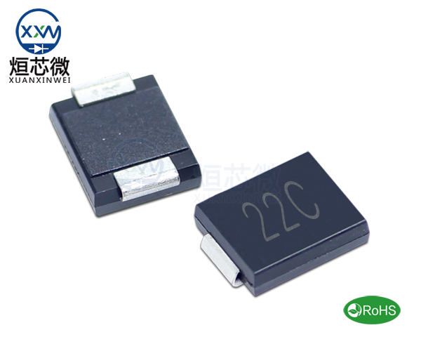 1.5SMC22CA參數,TVS二極管1.5SMC22CA瞬態抑制二極管