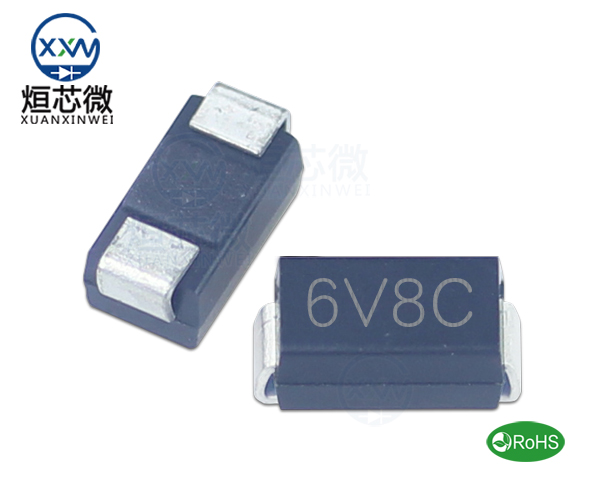 P4SMA6.8CA參數,TVS二極管P4SMA6.8CA瞬態(變)抑制二極管